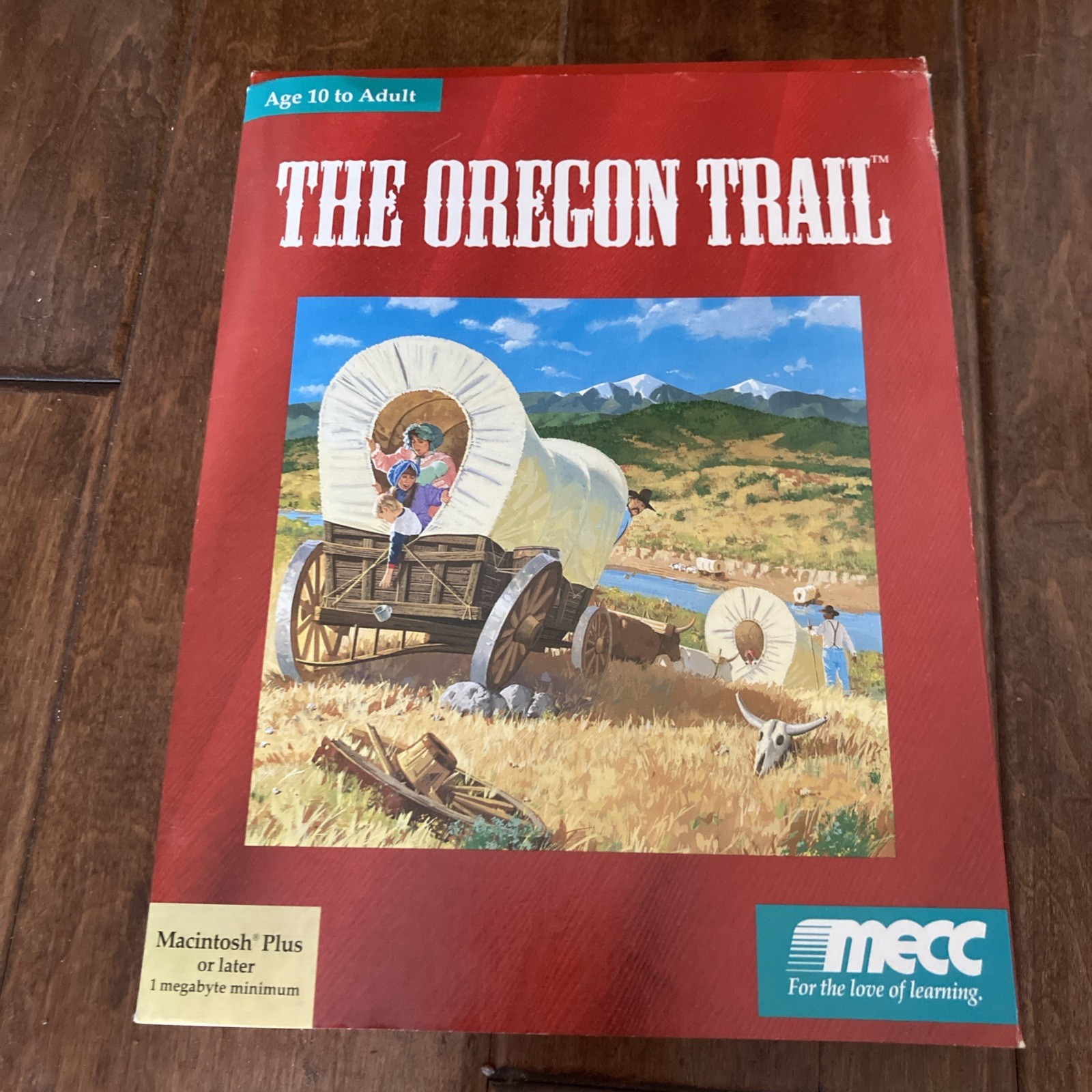 Oregon Trail by MECC for Apple Macintosh Plus with disks in Box 1991