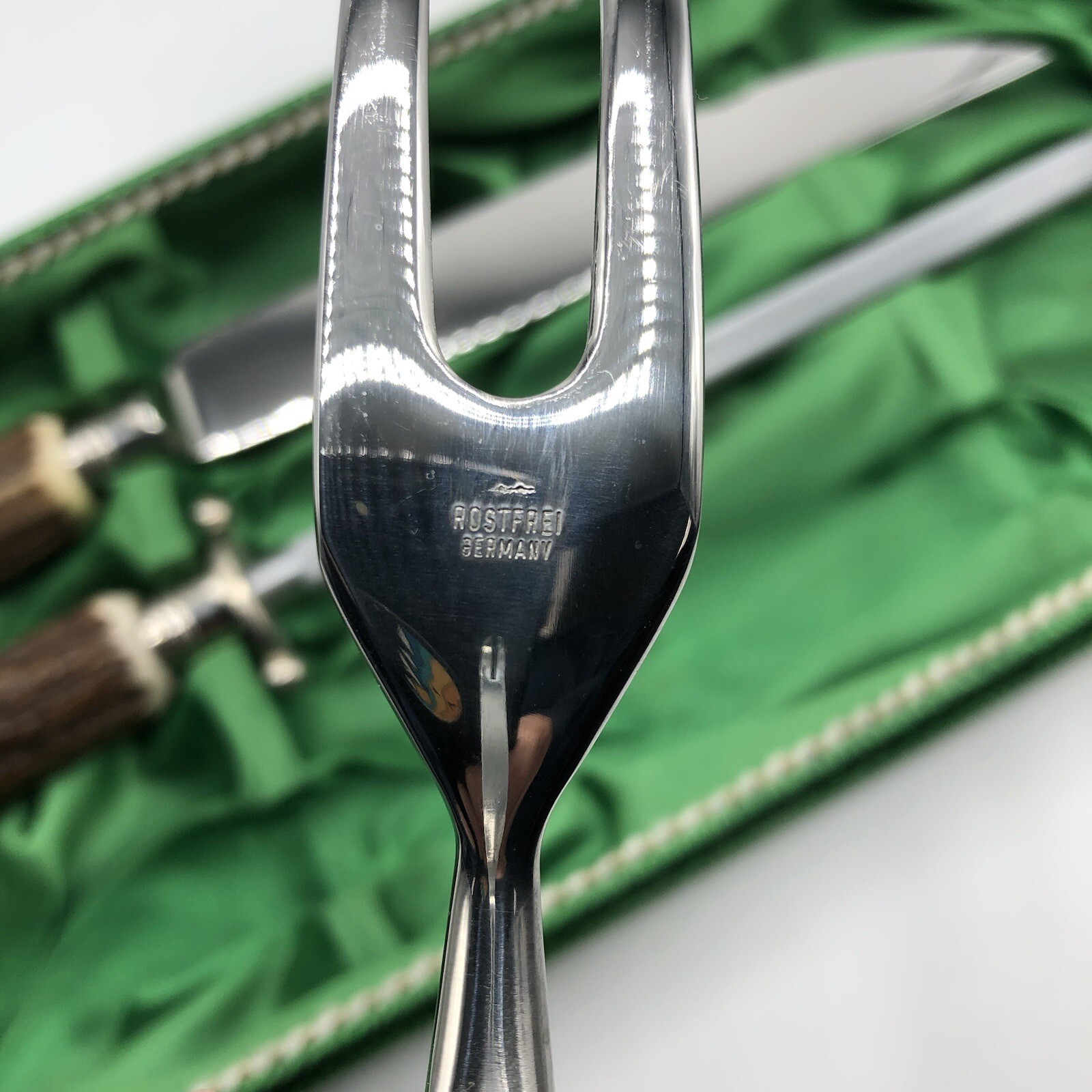 Solingen Germany Rostfrie Carving Set ~ Immaculate /b