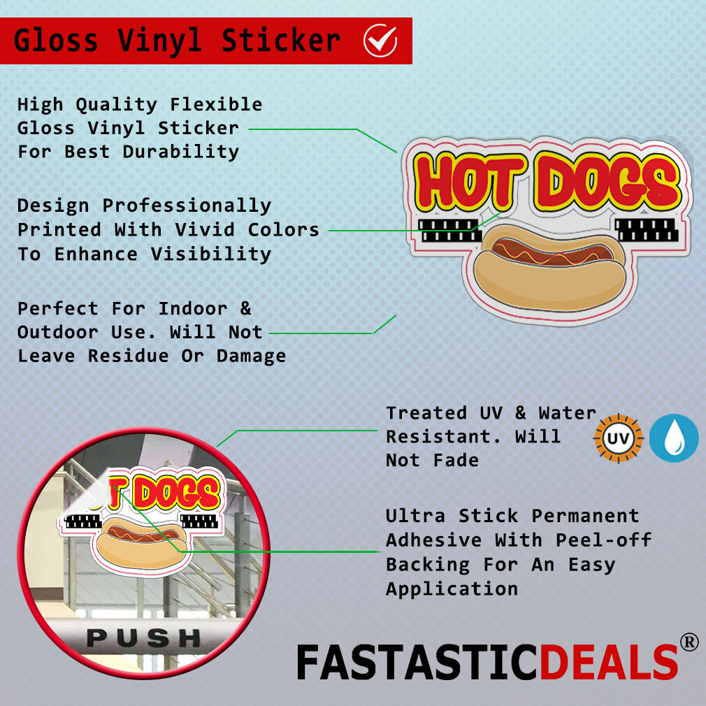 Food Truck Decals Popcorn Style B Food & Beverage Concession Concession Sign Red