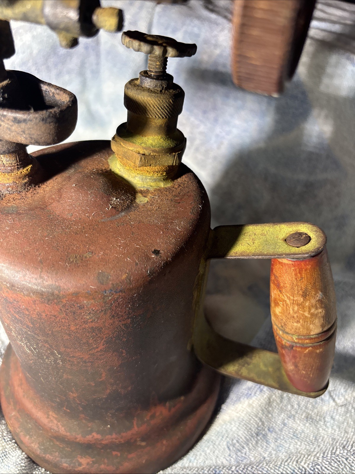 Antique Gasoline Blowtorch, Model 200 - Rustic Industrial Decor