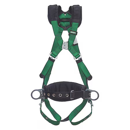 Msa Safety 10207735 V-Form(Tm) Safety Harness Fall Protection Harness, Xl, 400