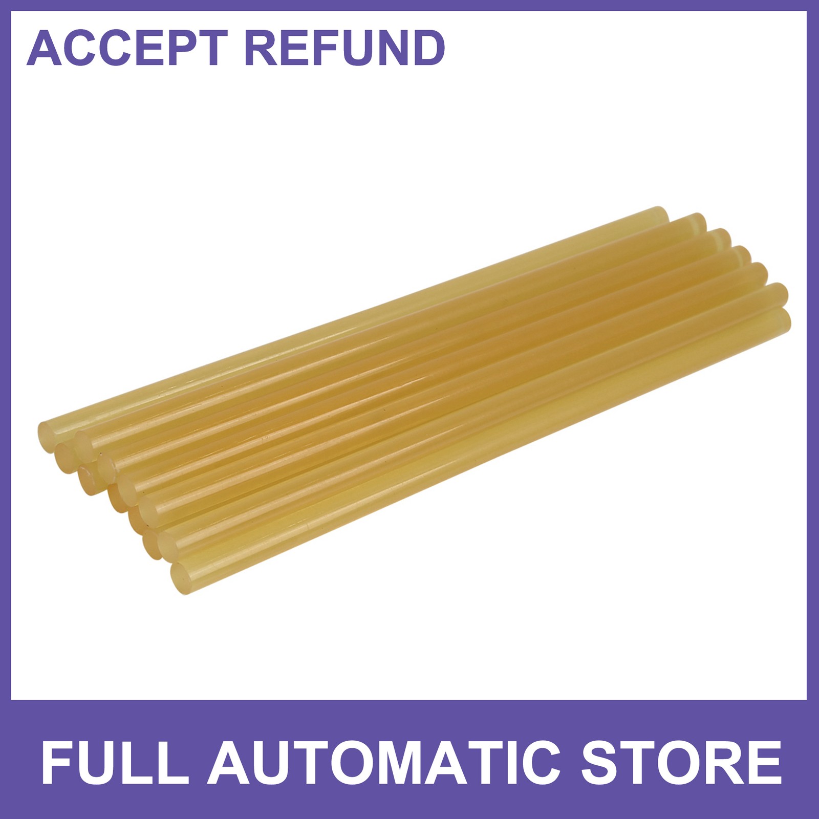 12 Pcs 7 mm x 200 mm Yellow Hot Melt Glue Sticks Paintless Dent Repair for Car