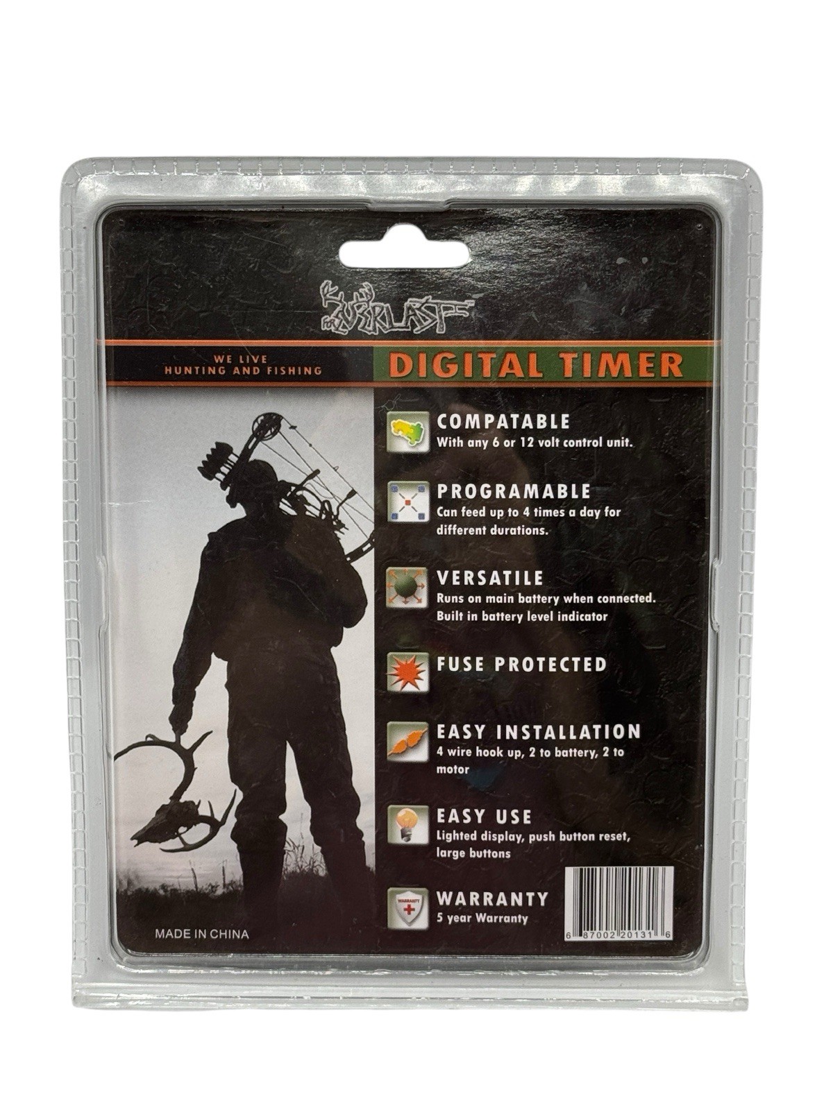 Foreverlast Universal Digital Timer 6 OR 12 Volt 4 Timer Settings New Sealed