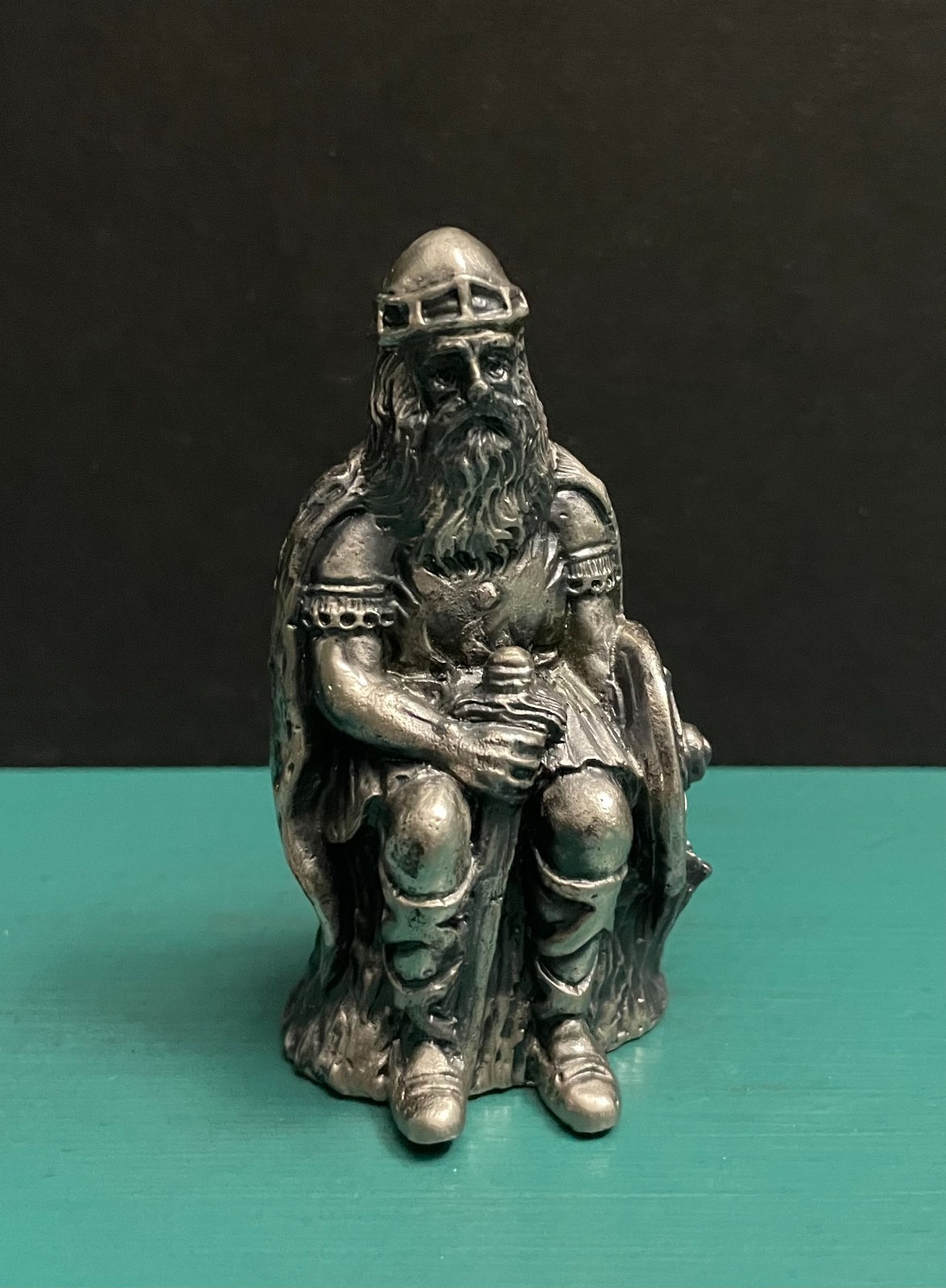 Selandia Norway Pewter Metal Norse Viking Holger Danske Kronborg Castle Figurine