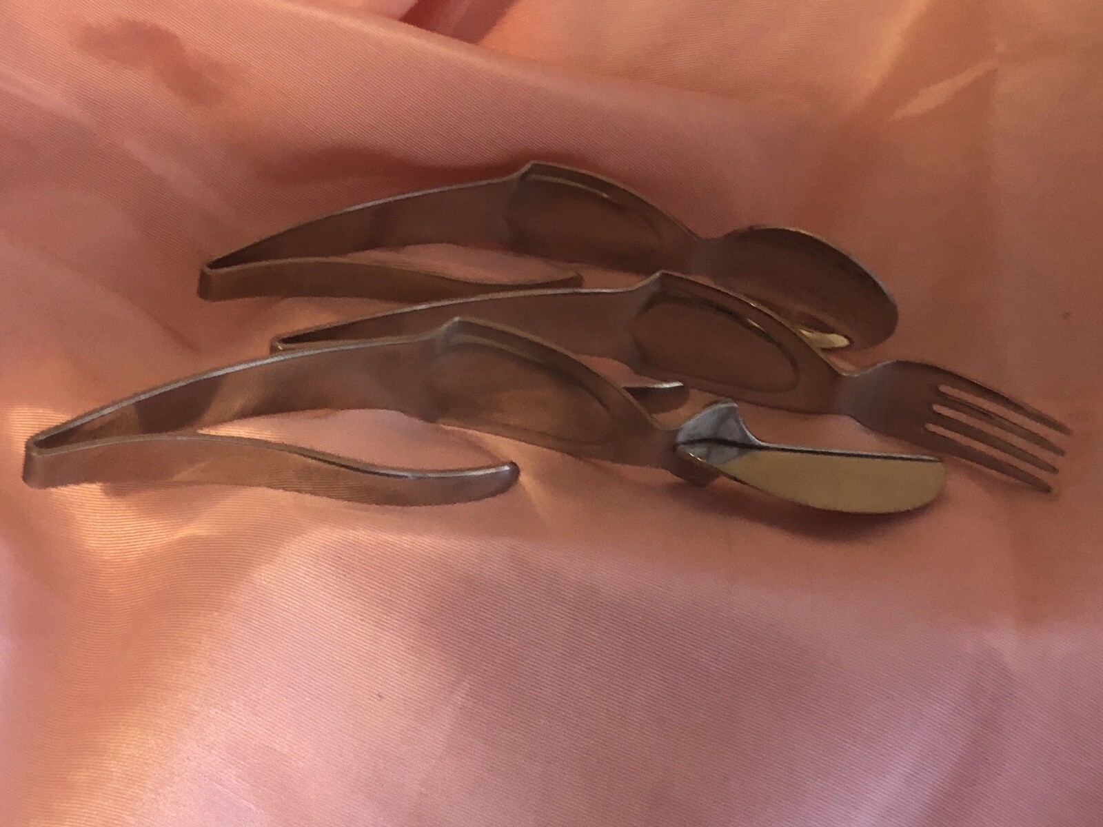 Curvware Knife Fork Spoon Silverware 18/10 Stainless Italy