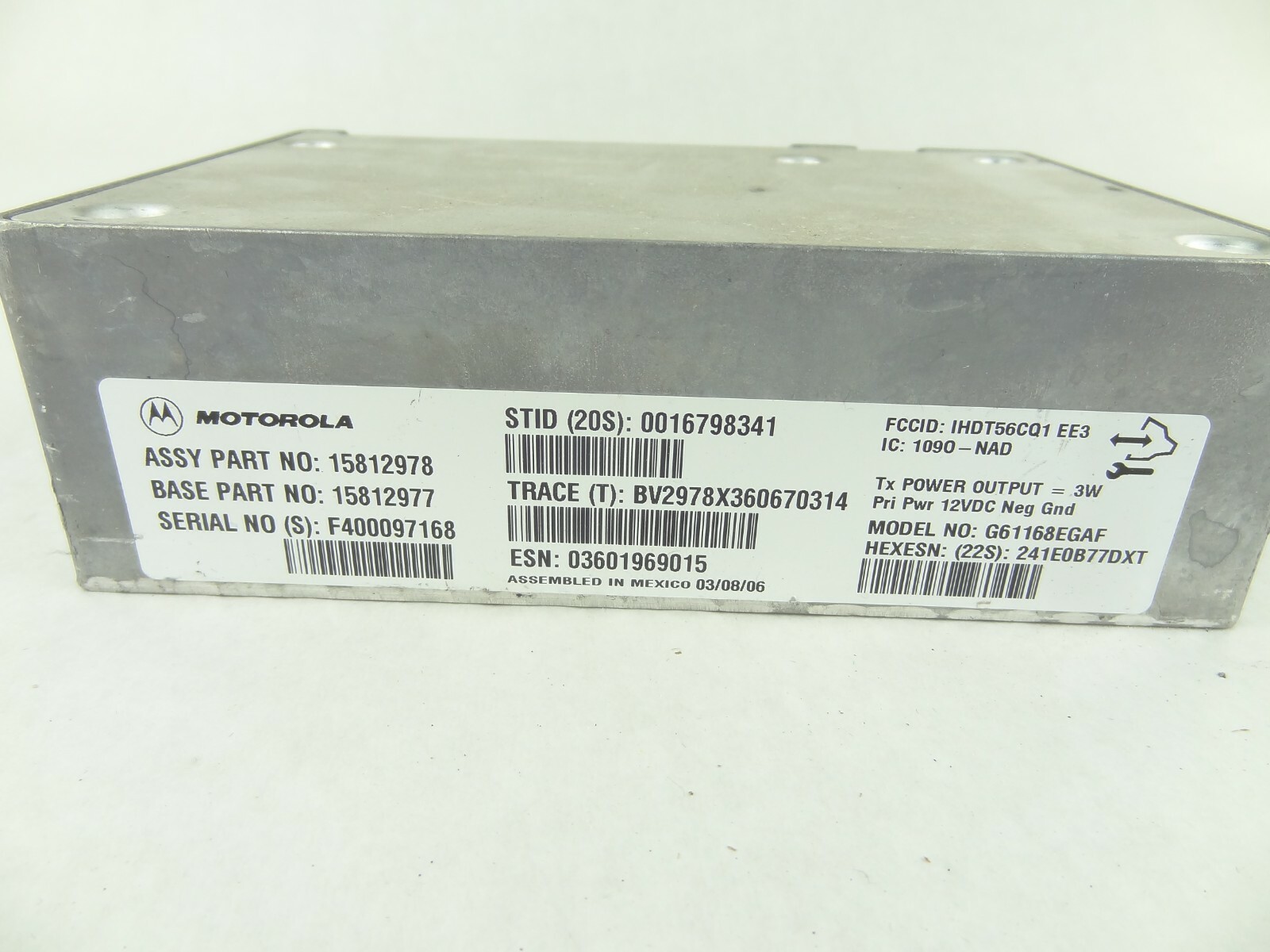 Chevy Trailblazer OnStar Communications Computer Control Module 2004 2005 2006