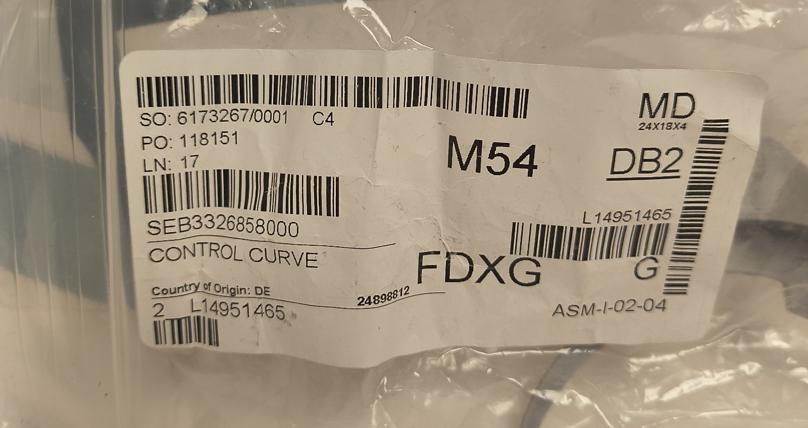 1 New WMF 3326858000 Control Curve