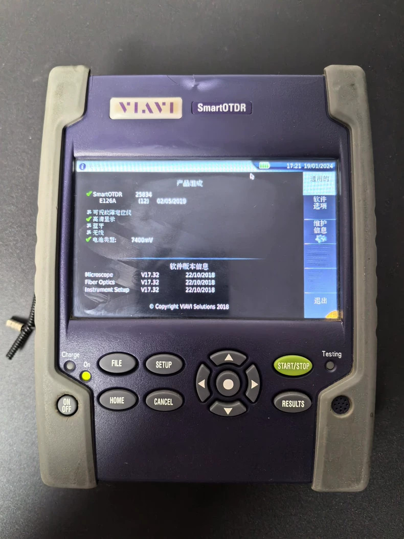 Used Tested In Good VIAVI SmartOTDR E126A optical time domain reflectometer