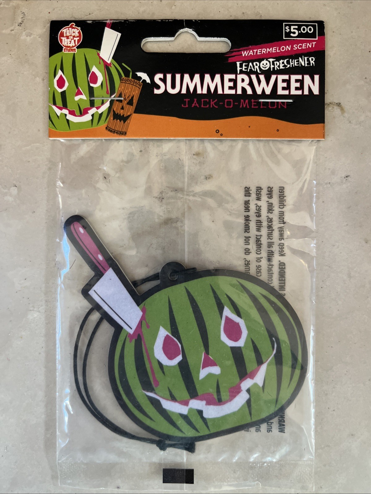 Jack-o’-Melon Summerween Toxic Toons Fear Air Freshener Trick or Treat Studio