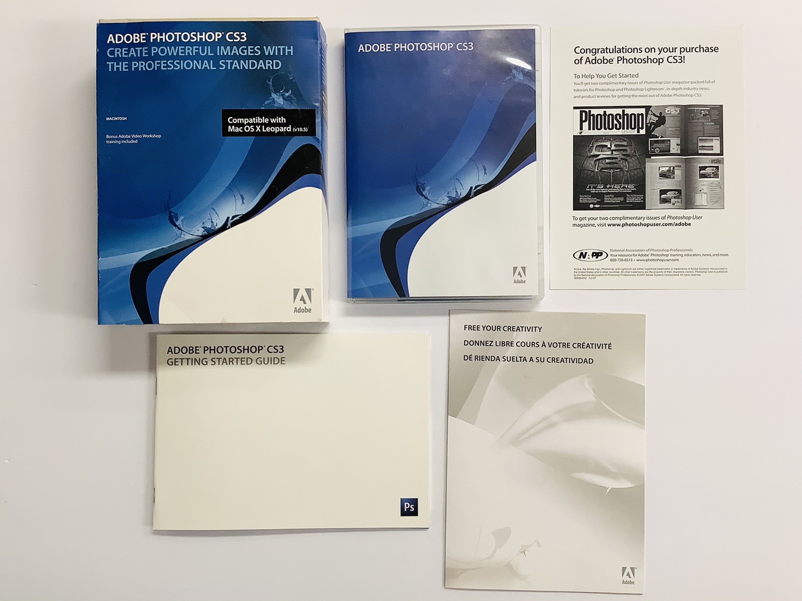Adobe Photoshop CS3 (MAC) With Serial Number, Getting Started Guide (G)