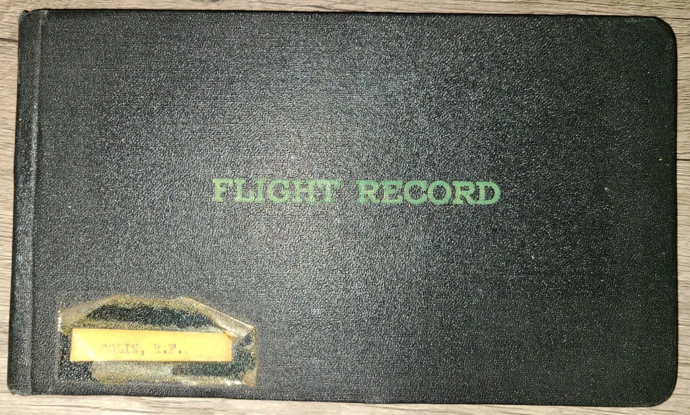 Vtg HC Pilot Flight Record & Log Book Type Ap-4, Aero Products Corp. 1946
