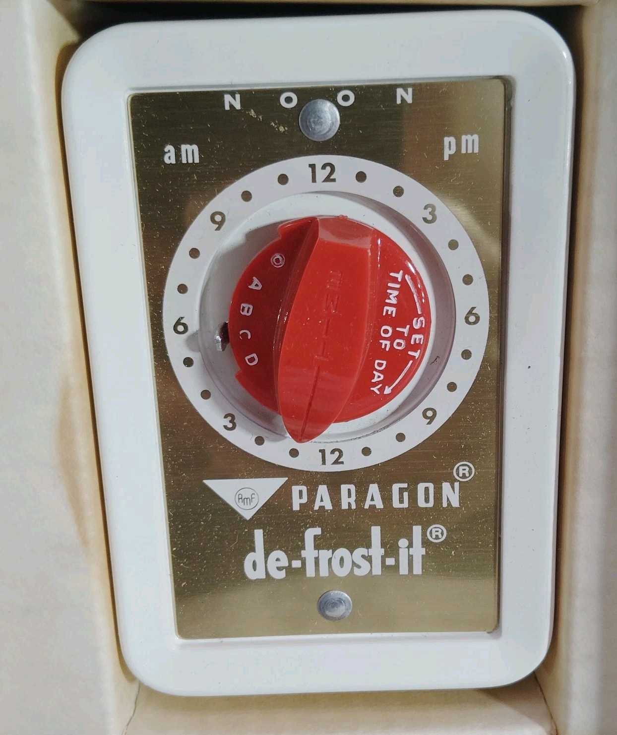 Vintage Paragon DT21X-0 De-frost- it Timer Motor 1/3 HP 120V 5 Amp Defrost Timer
