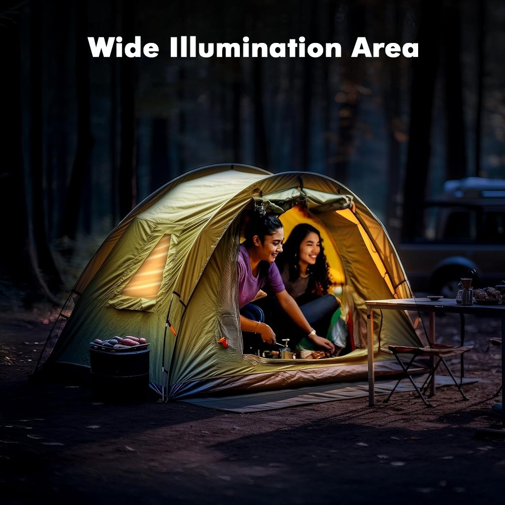 1-4Pack Camping Lantern LED Camping Tent Light Rechargeable Flashlight Portable