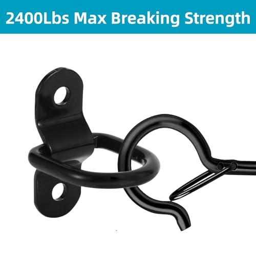 6 PCS D Ring Tie Down Anchor, D Rings Heavy with Duty, 3-rd Generation Trailer