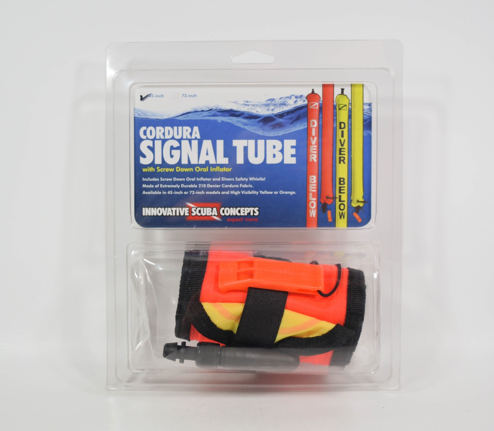 NEW Cordura Signal Tube Screw Down Oral Inflator 45 In Innovative Scuba Concepts
