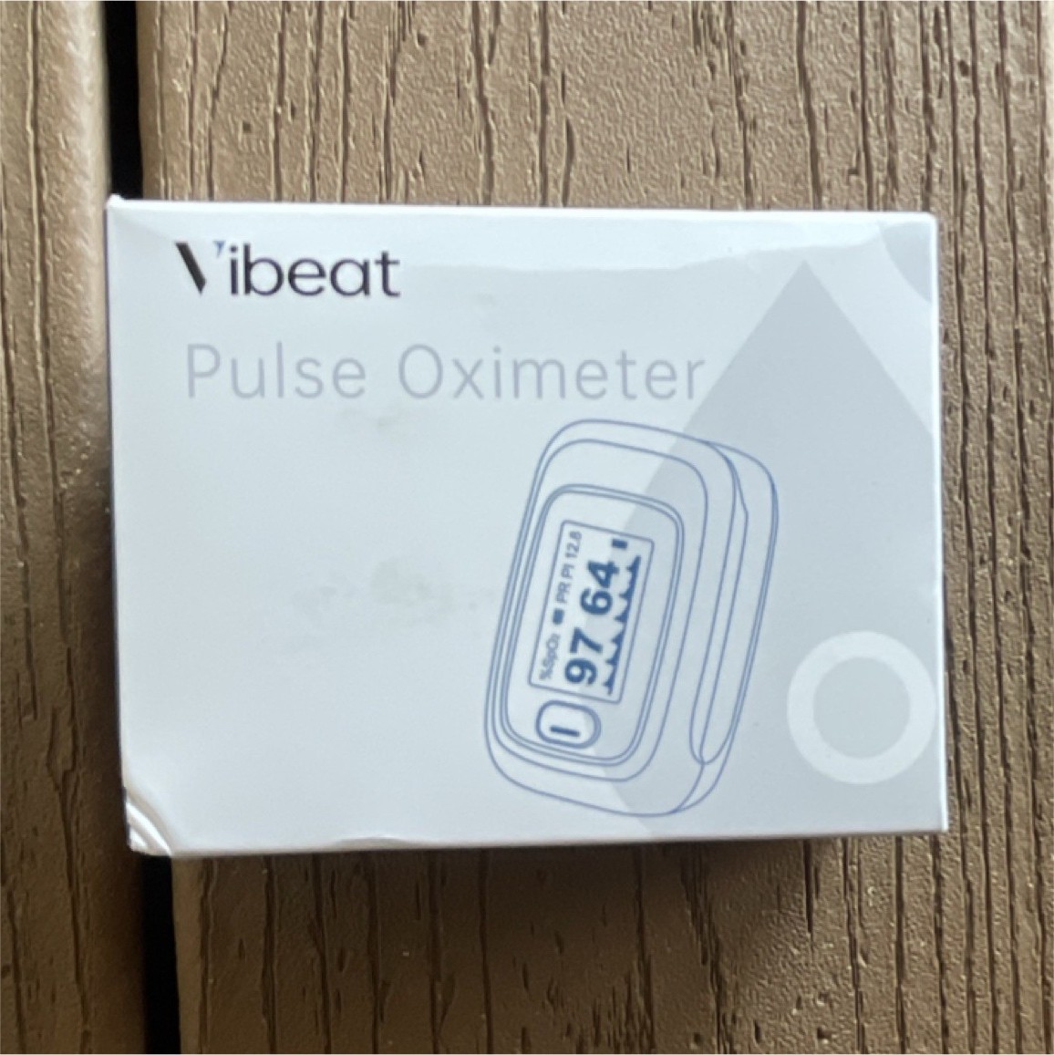 Vibeat Fingertip Oximeter Digital Portable Blood Oxygen Saturation Monitor White