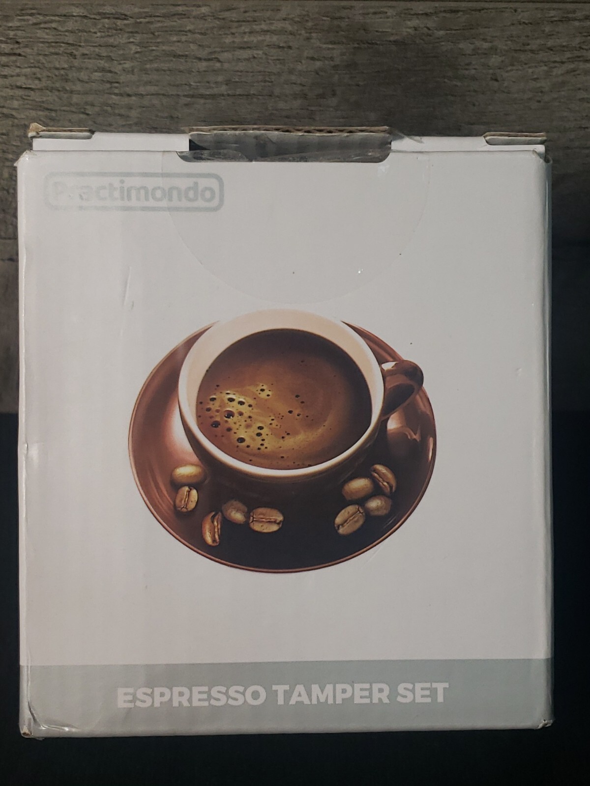 Practimondo Espresso Wood Tamper Set 51mm Frothing Pitcher *Missing Towel*