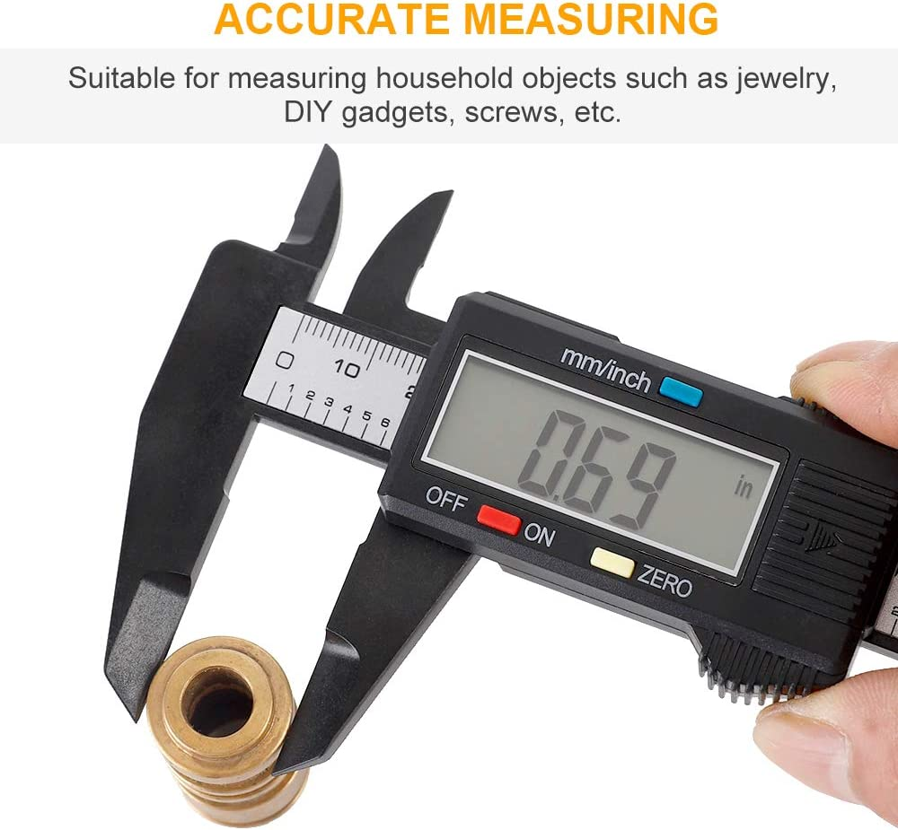 Calibre Digital Acero Inoxidable Calibrador Pie De Rey Con Pantalla LCD Yestuche