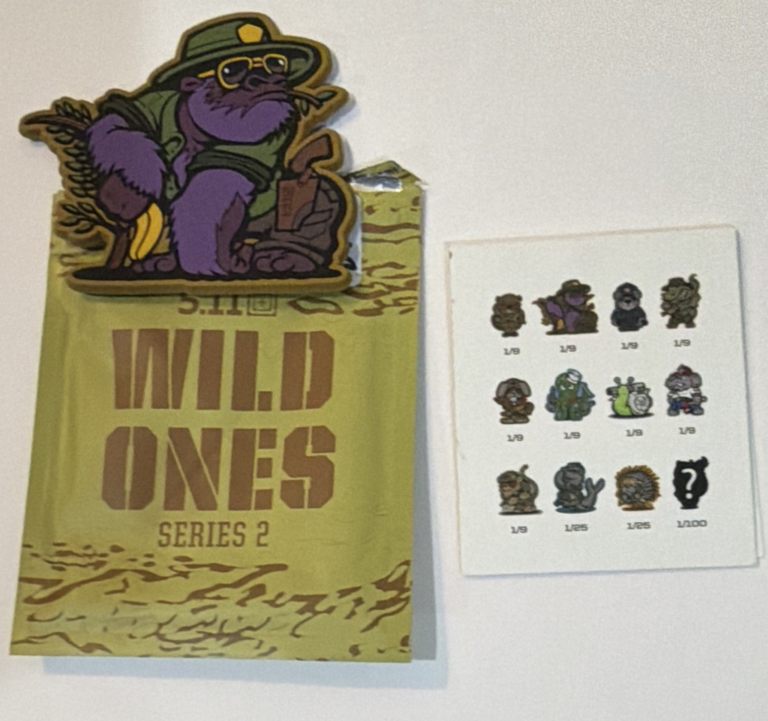 5.11 Tactical Wild Ones Series 2 Purple Gorilla Morale Patch PVC 3D 1/9