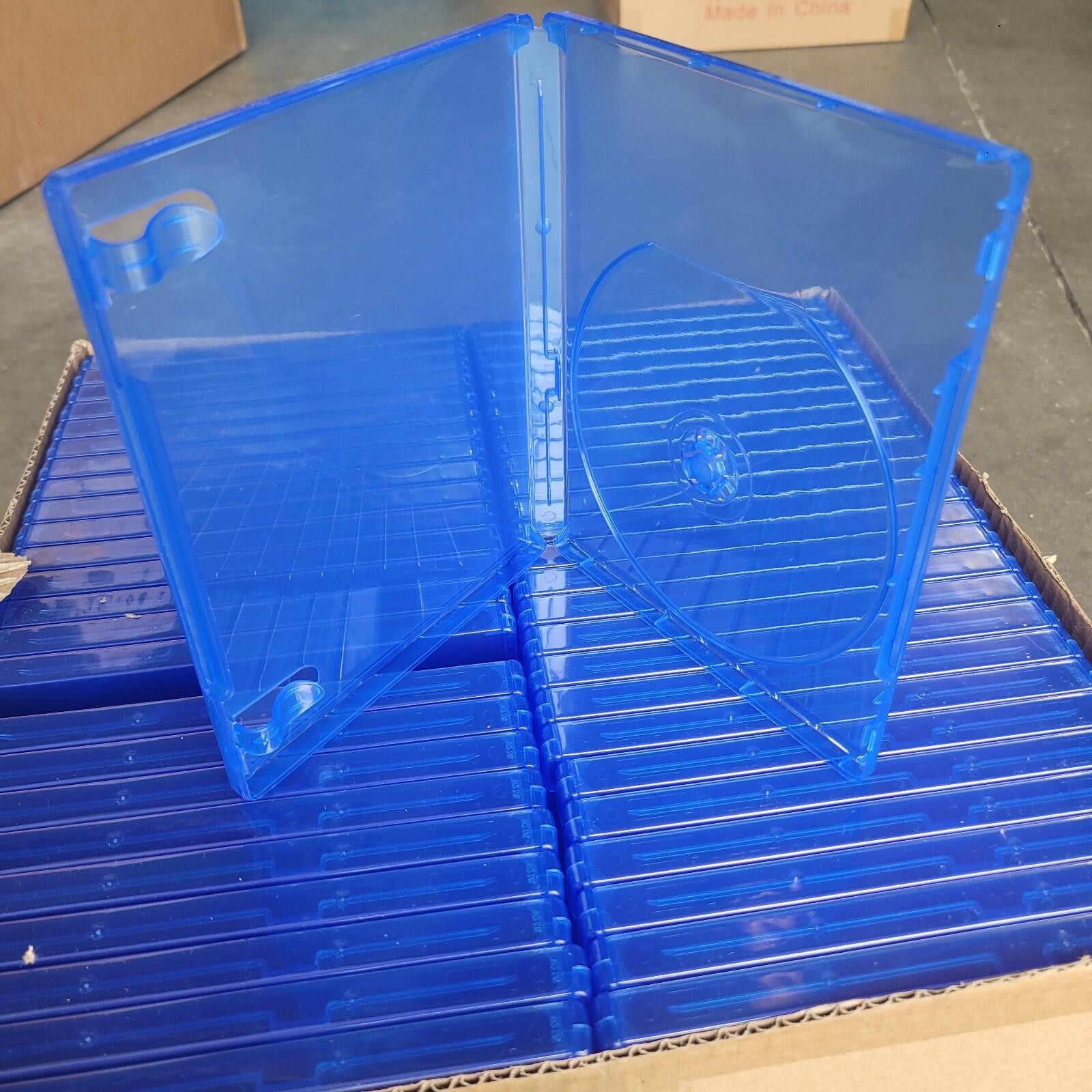 Wholesale Lot of 50 Brand New PS4 / PS5 Game Case Replacement Clear Blue
