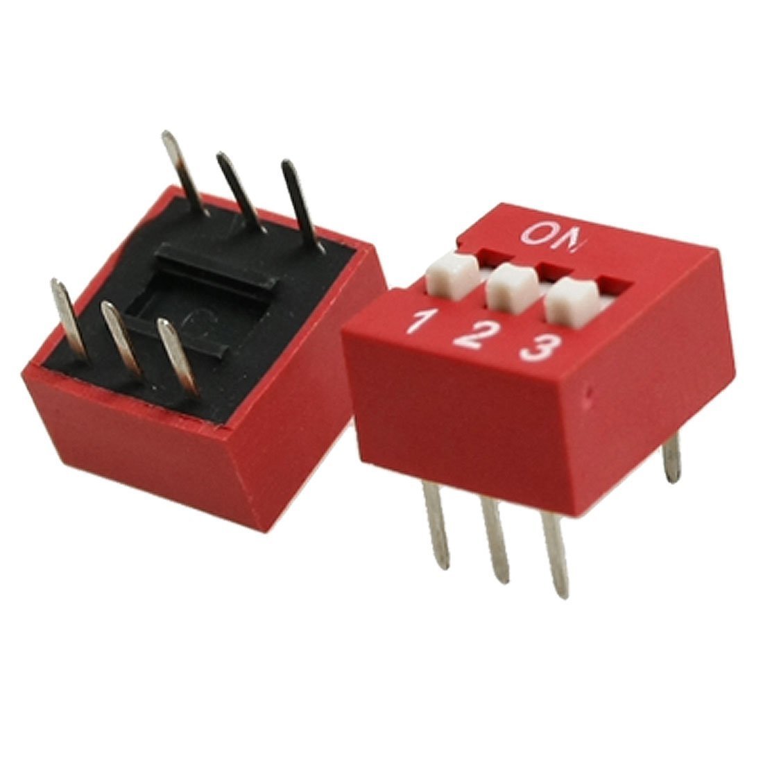 5 pcs 3P 3 Position DIP Switch Side Style 2.54mm Pitch Through Hole DIY Good New