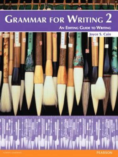 Grammar for Writing 2 (2nd Edition) - Paperback By Cain, Joyce S. - GOOD