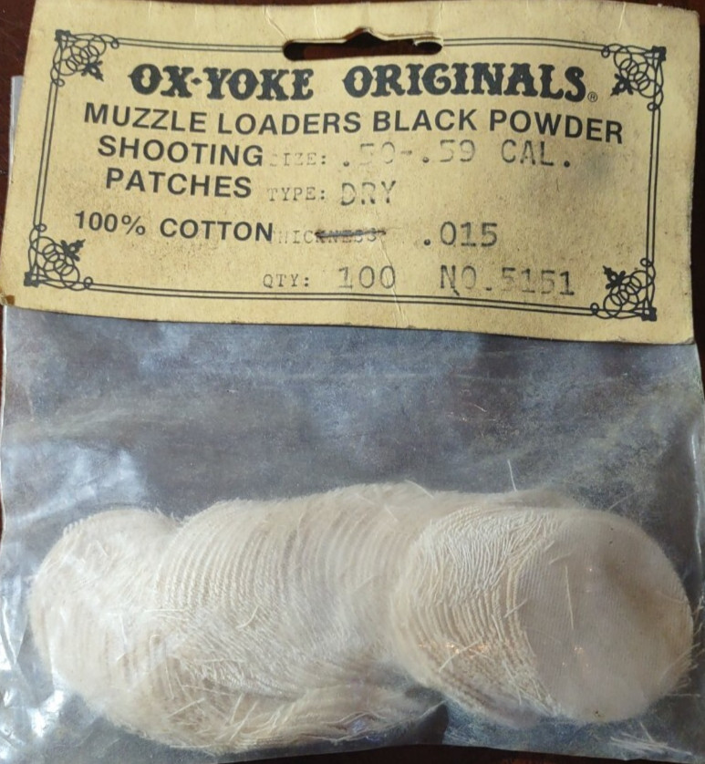 OX-Yoke Originals Muzzle Loader Patches Dry-Brand New-SHIPS N 24 HOURS
