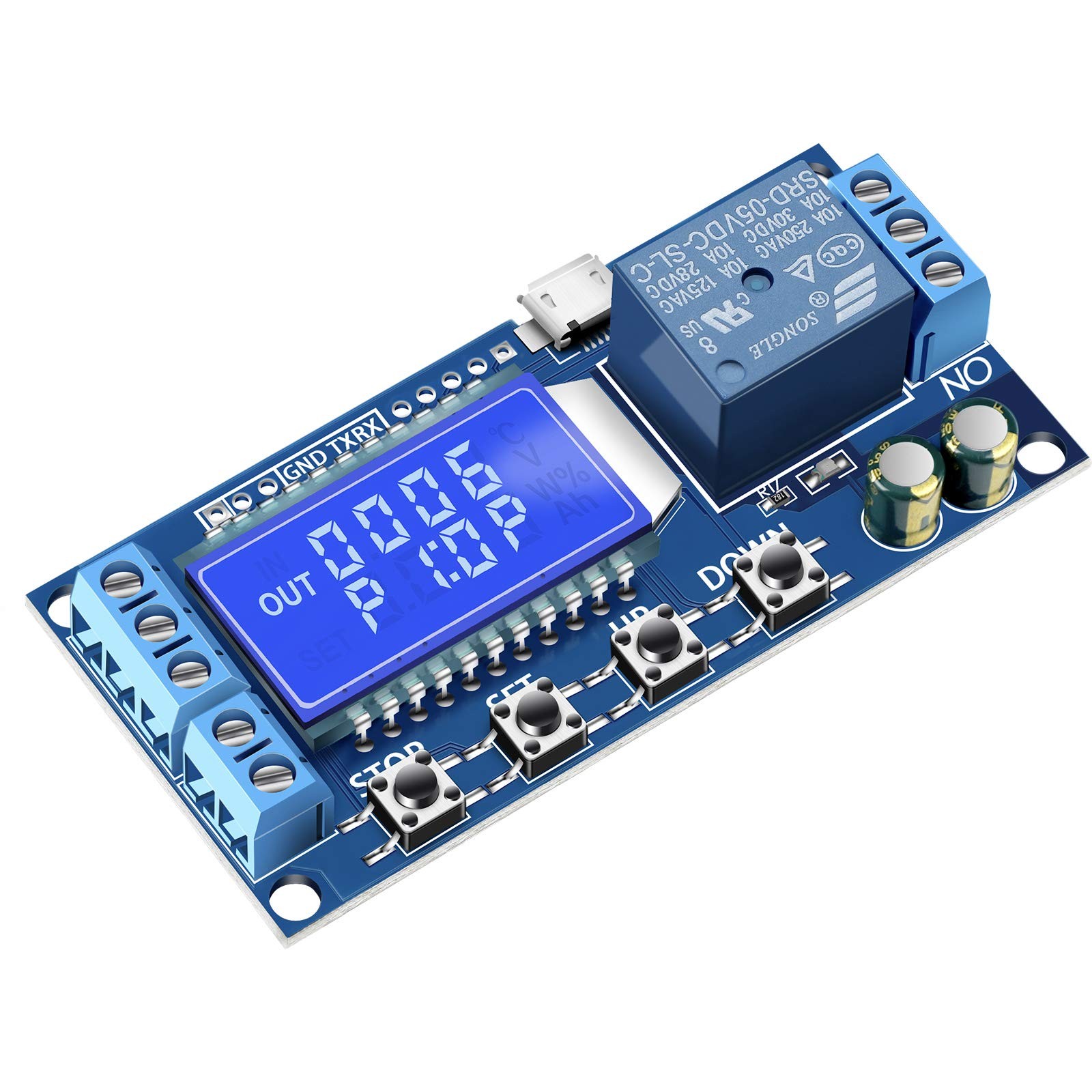 Timer Relay - 5V/12V/24V Time Delay Relay Switch Delay-Off Cycle Timer 0.01S-999