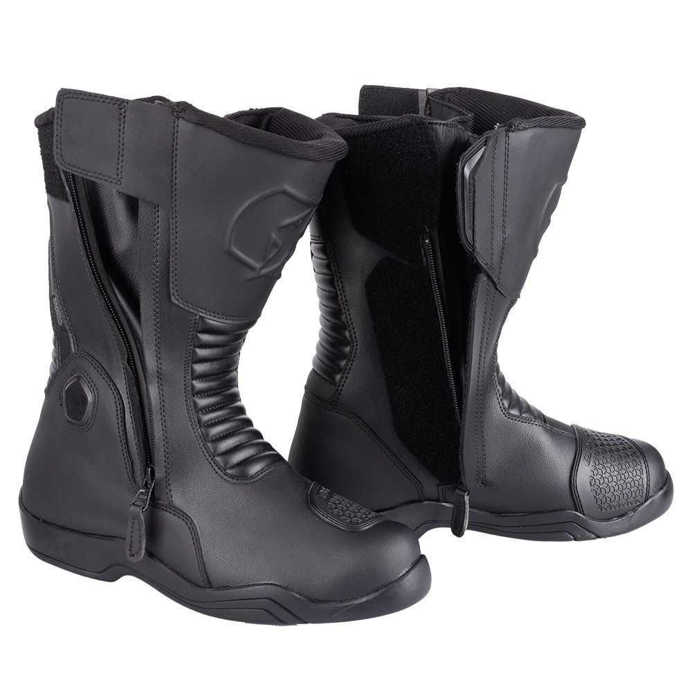 OXFORD HUNTER WP WATERPROOF TWIN ZIP MENS MOTORCYCLE MOTORBIKE BIKE BOOTS BLACK