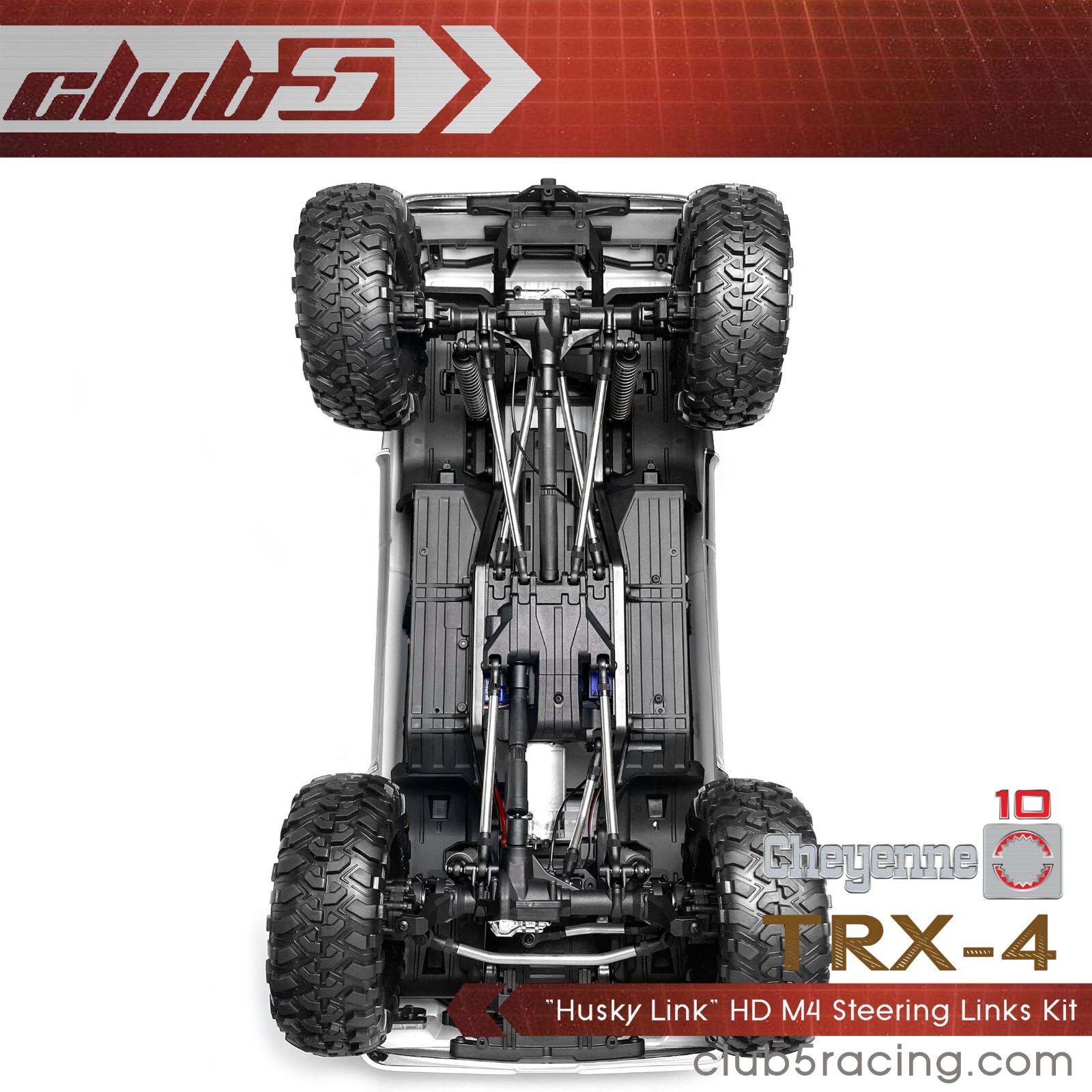 "Husky Link" HD M4 Steering Links Kit for TRX-4 1979 K10
