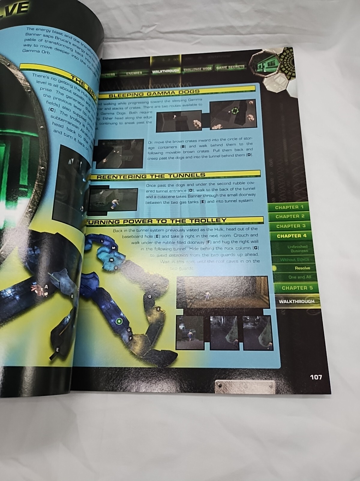 Hulk Official Strategy Guide Book With Poster Insert