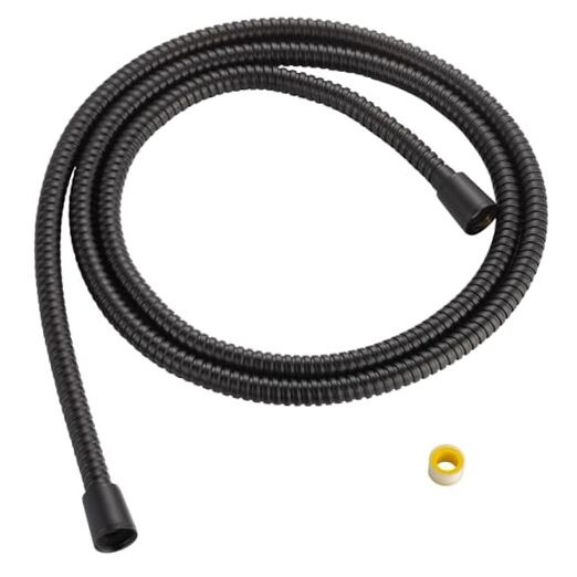 79 inches Kinkless Matte Black Flexible Stainless Steel Shower Hose -