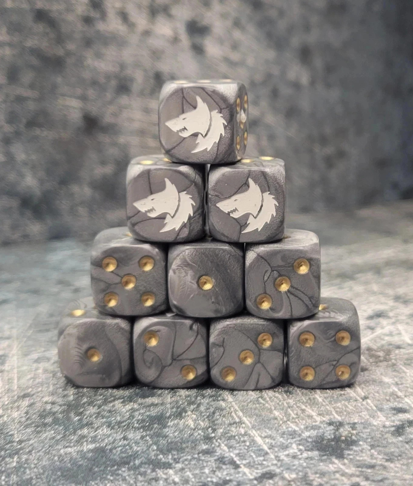 Space Wolf 25x 12mm Dice Set
