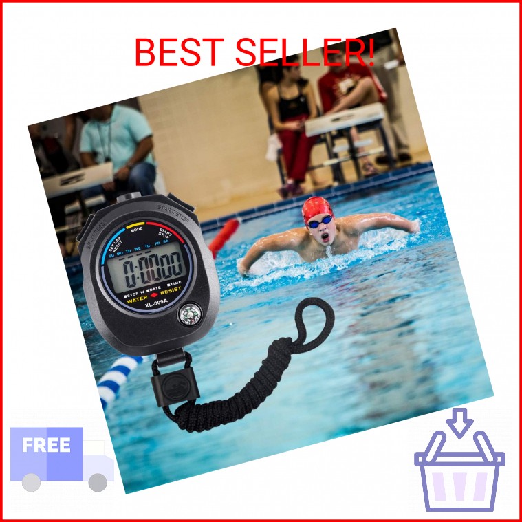 KingL Digital Stopwatch Timer - Interval Timer with Large Display.