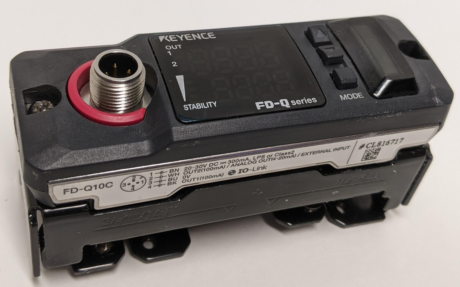 KEYENCE FD-Q10C Clamp-On Ultrasonic Liquid Flow Sensor 8A 10A IO-Link