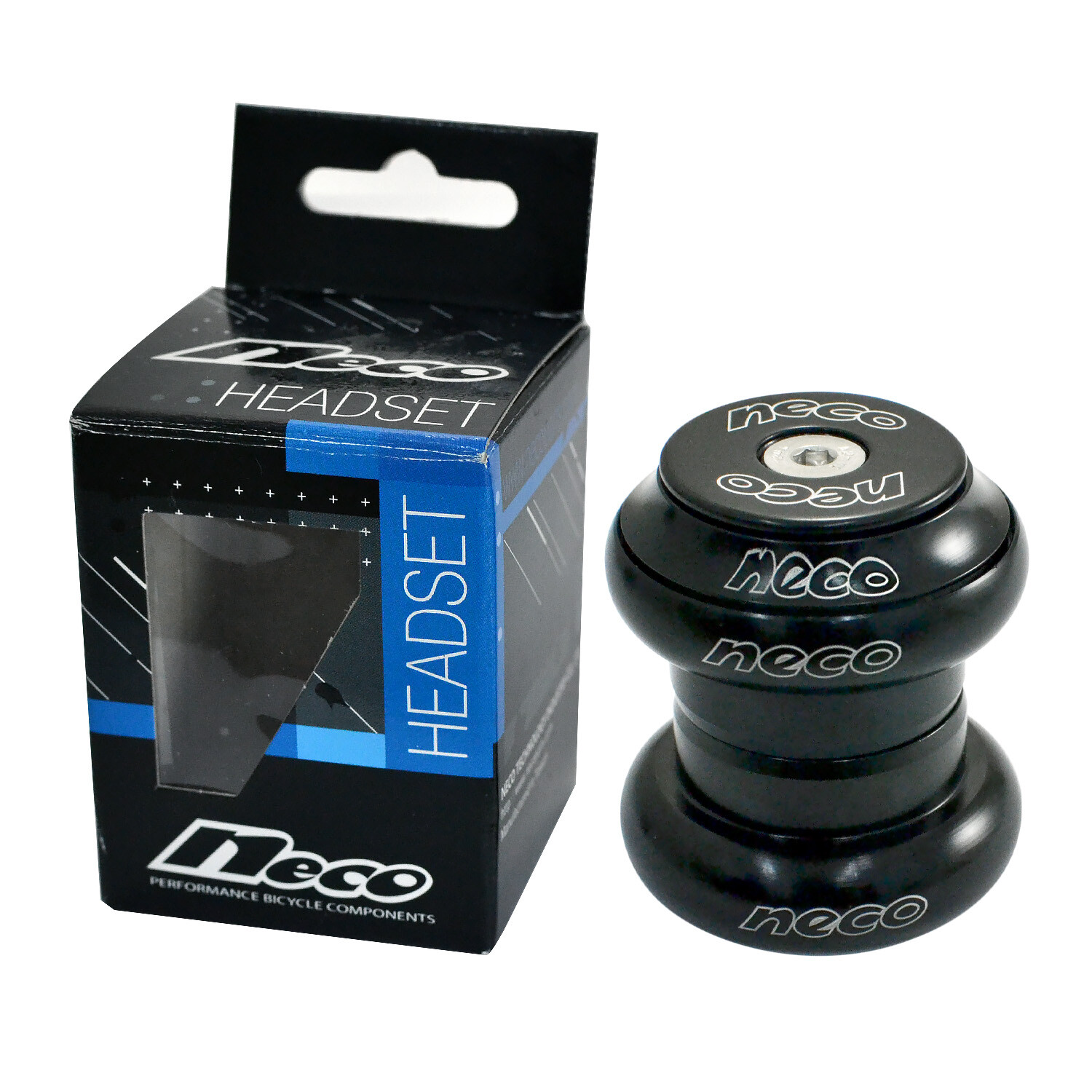 NECO 1-1/8" CNC Threadless 1 Inch Headset , Black