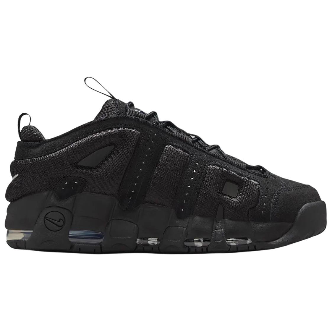 Nike Air More Uptempo Low top Vintage Basketball Shoes Unisex Black - IM6649-001