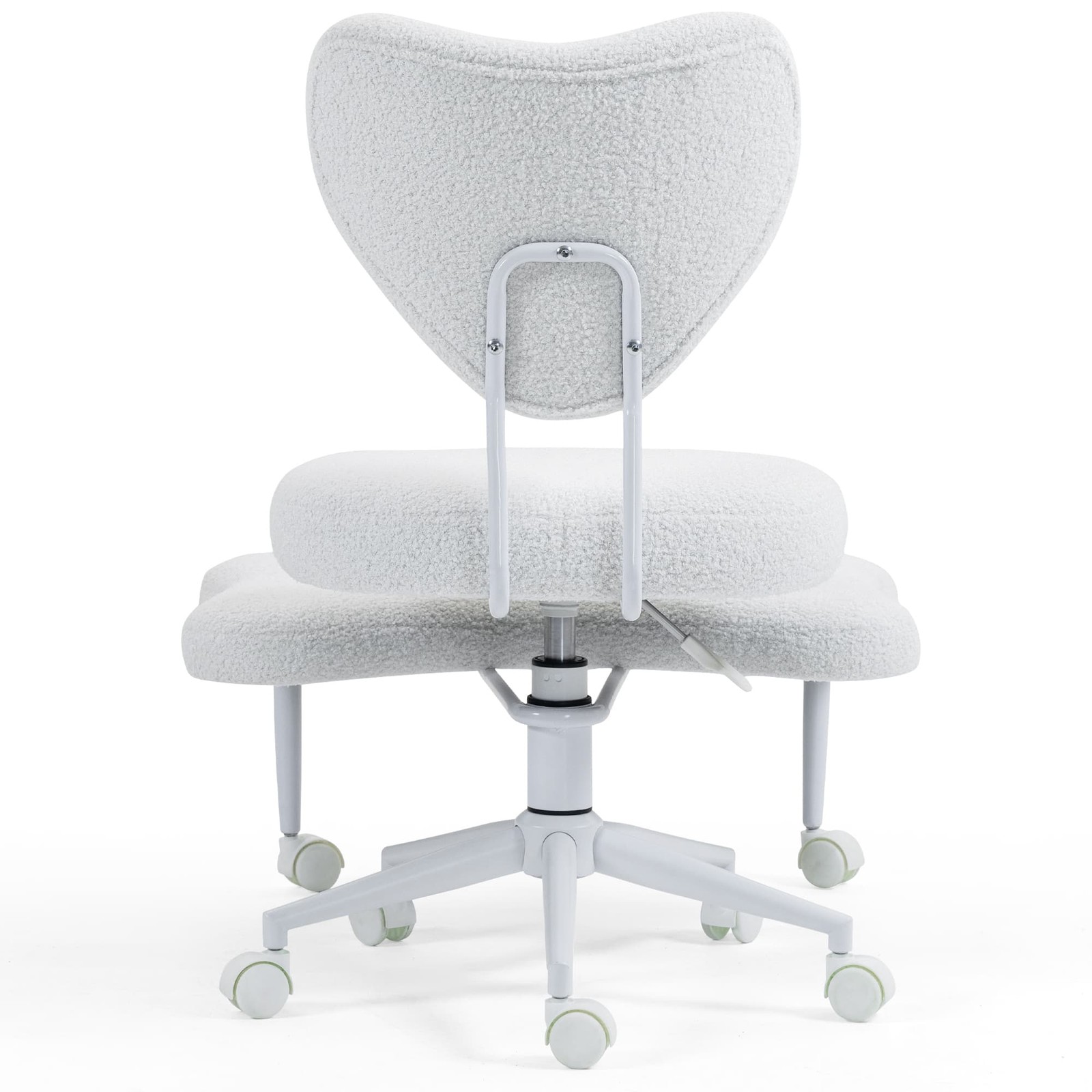 Beige Ergonomic Meditation Chair Cross Legged Seat with Lumbar Support forOffice