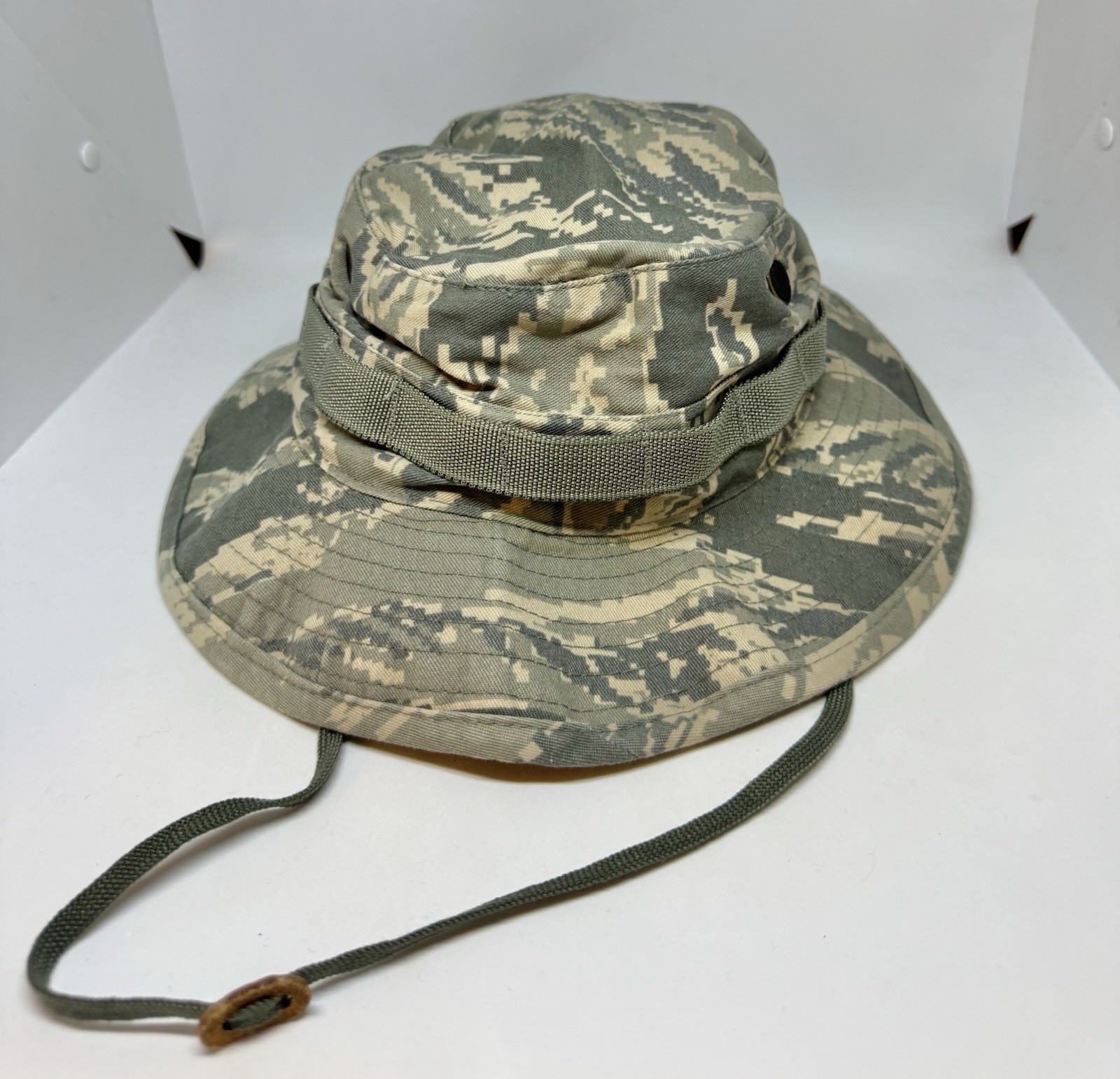 U.S. Air Force ABU Boonie Hot Weather Camouflage Camo Bucket Hat Cap Size 7 1/4