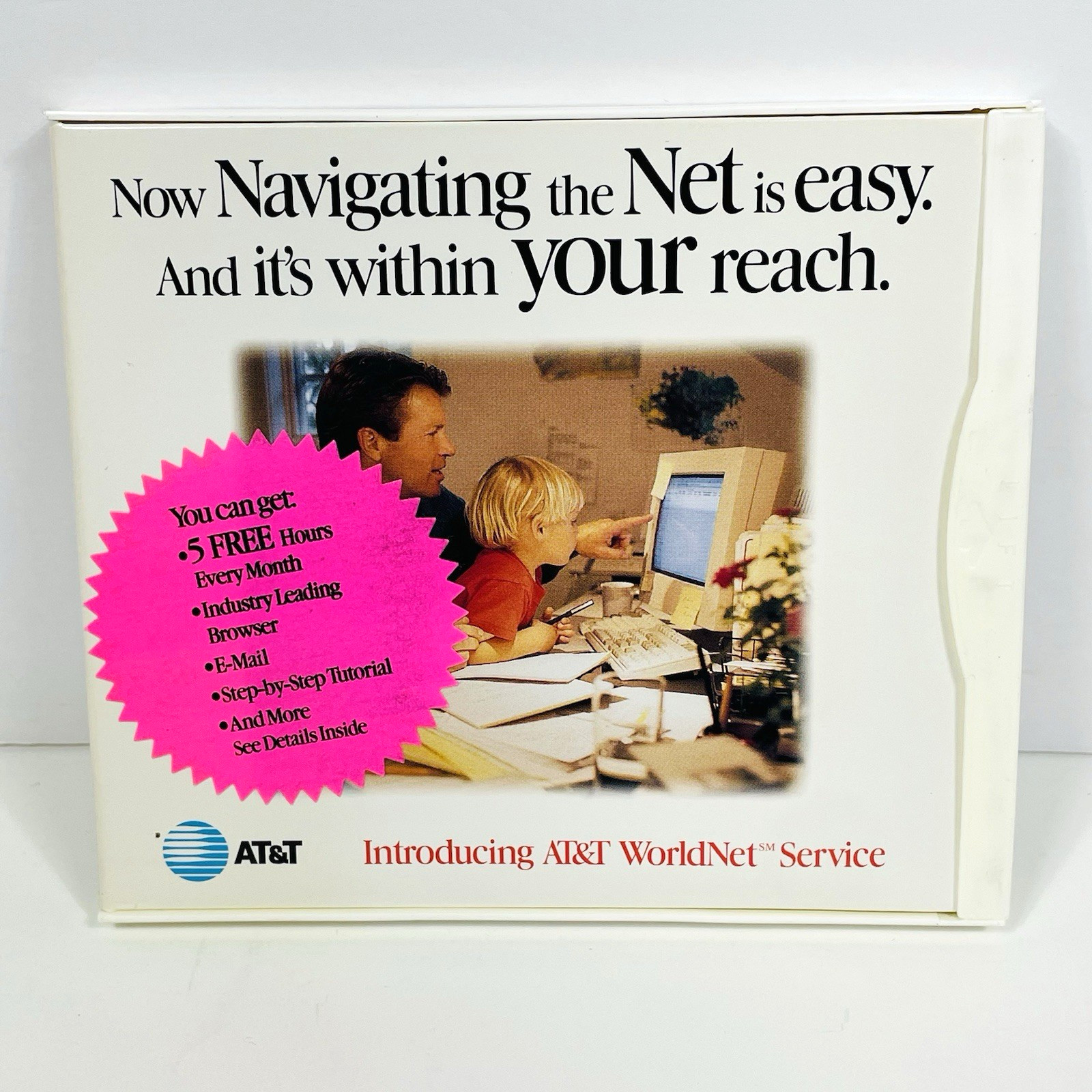 AT&T WorldNet Service CD-ROM Internet access Windows 95/Mac Netscape Navigator