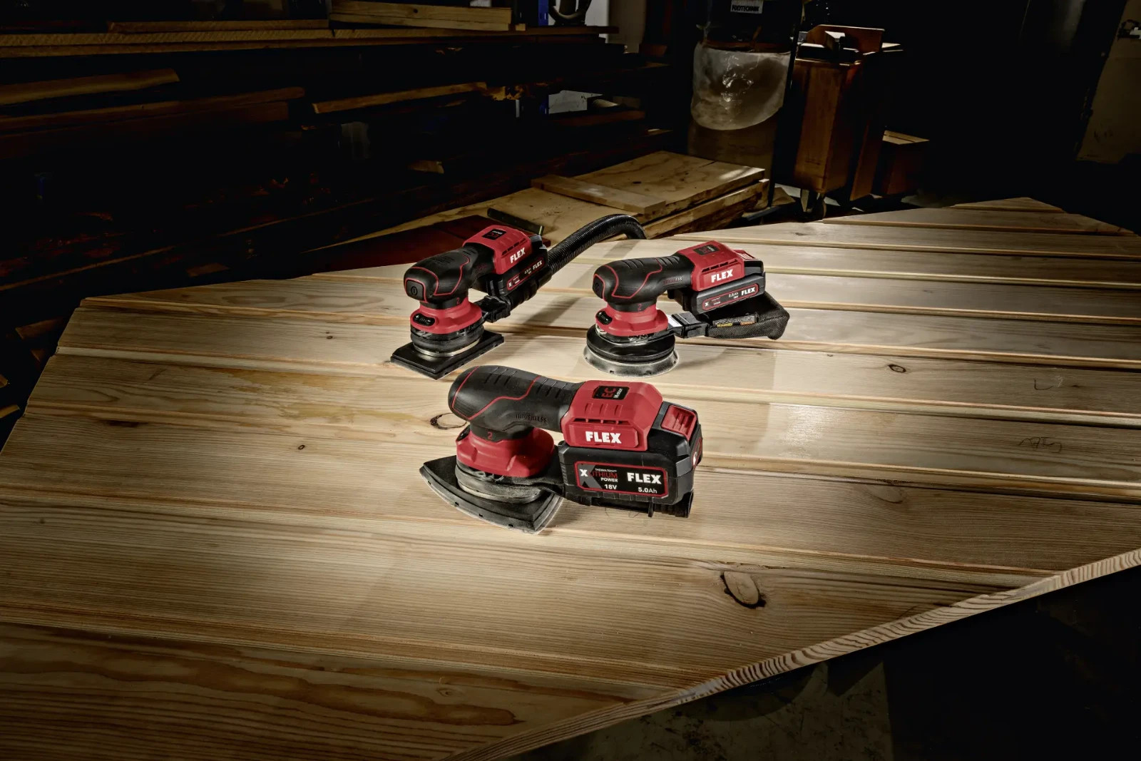 FLEX 1/3 Sheet Cordless Orbital Sander OSE 2-80 18 V Speed Control 532084