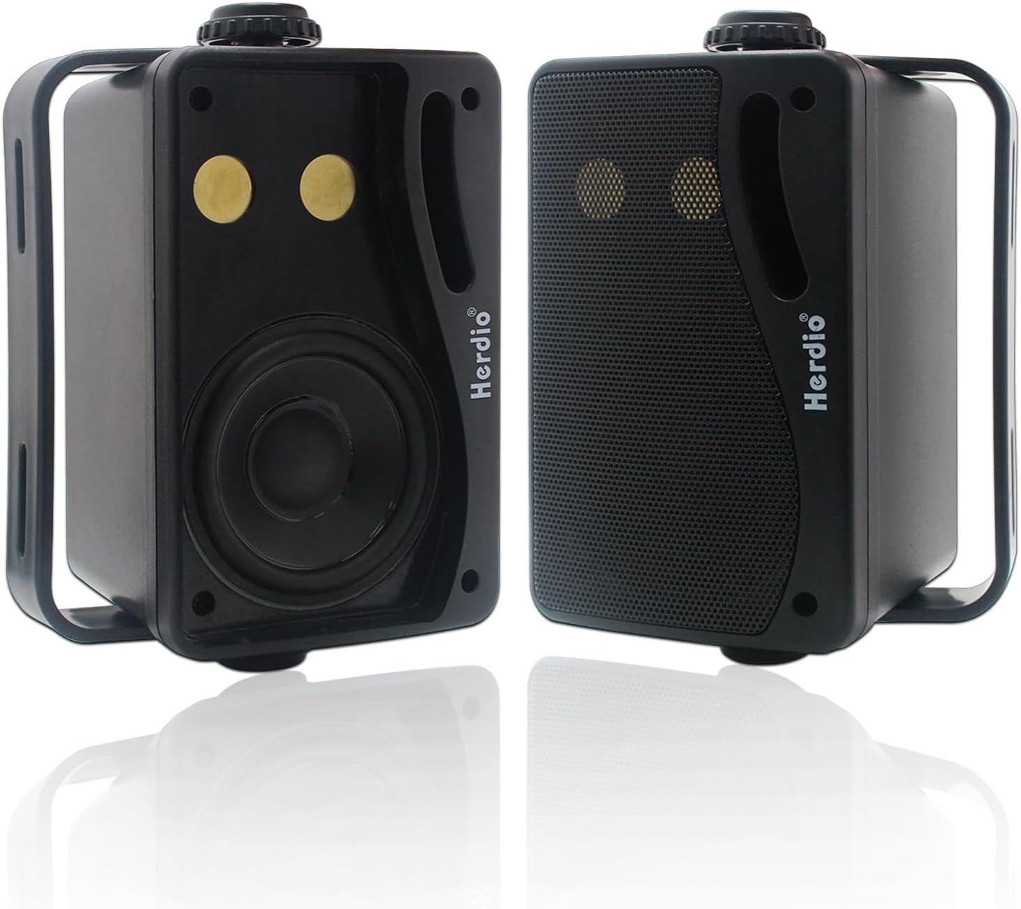 Patio Speakers Bluetooth Pair Powerful Bass Weatherproof Indoor Outdoor Deck USA