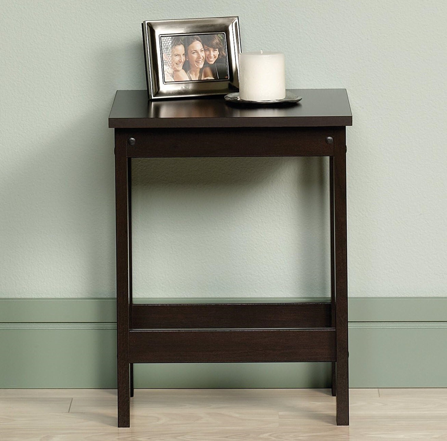 Sauder Beginnings End Table Cinnamon Cherry Finish Side Tables