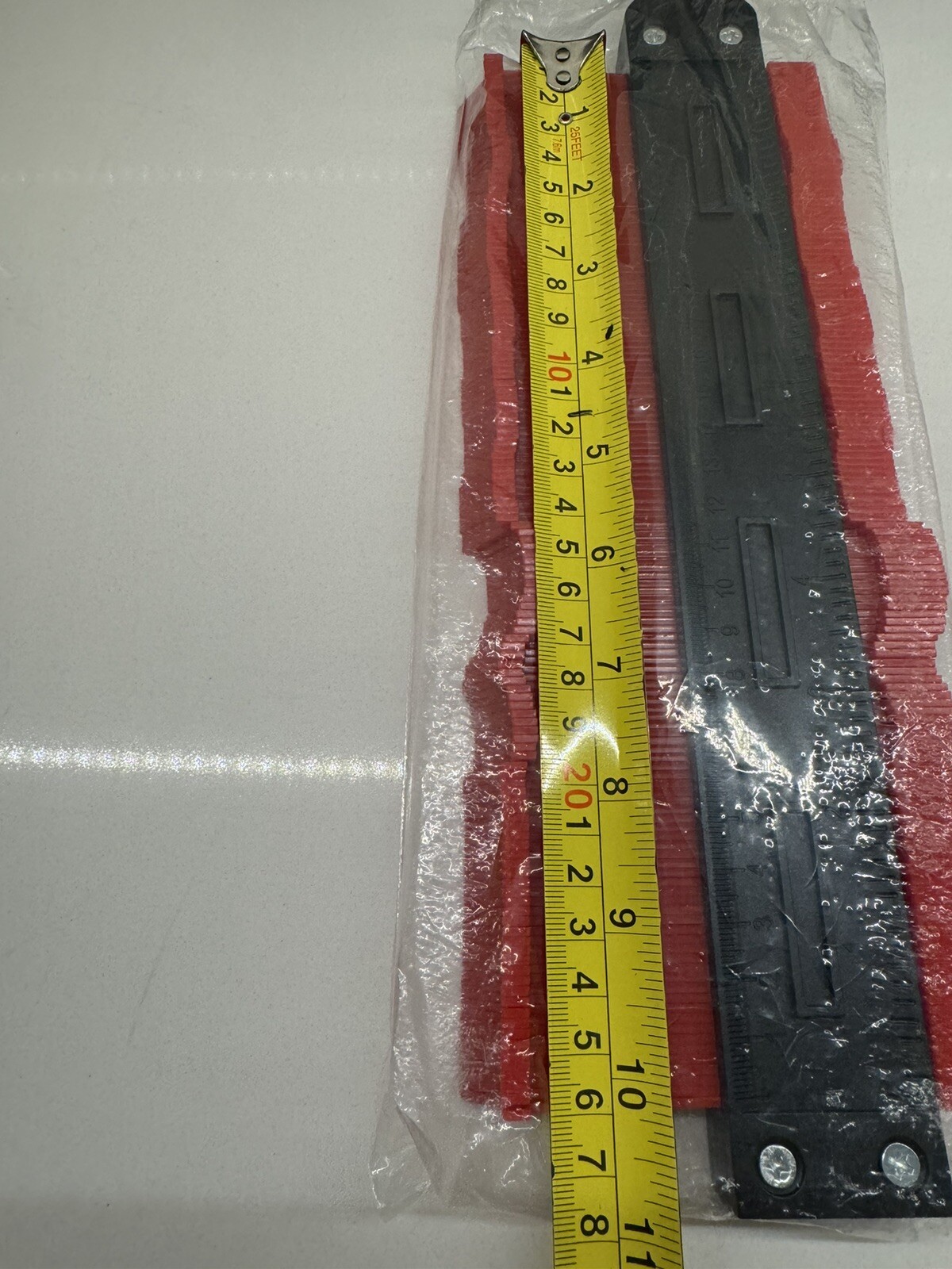 DIY PRO GAUGE Profile Measuring Tool Shape Plastic Ruler 10 Inch
