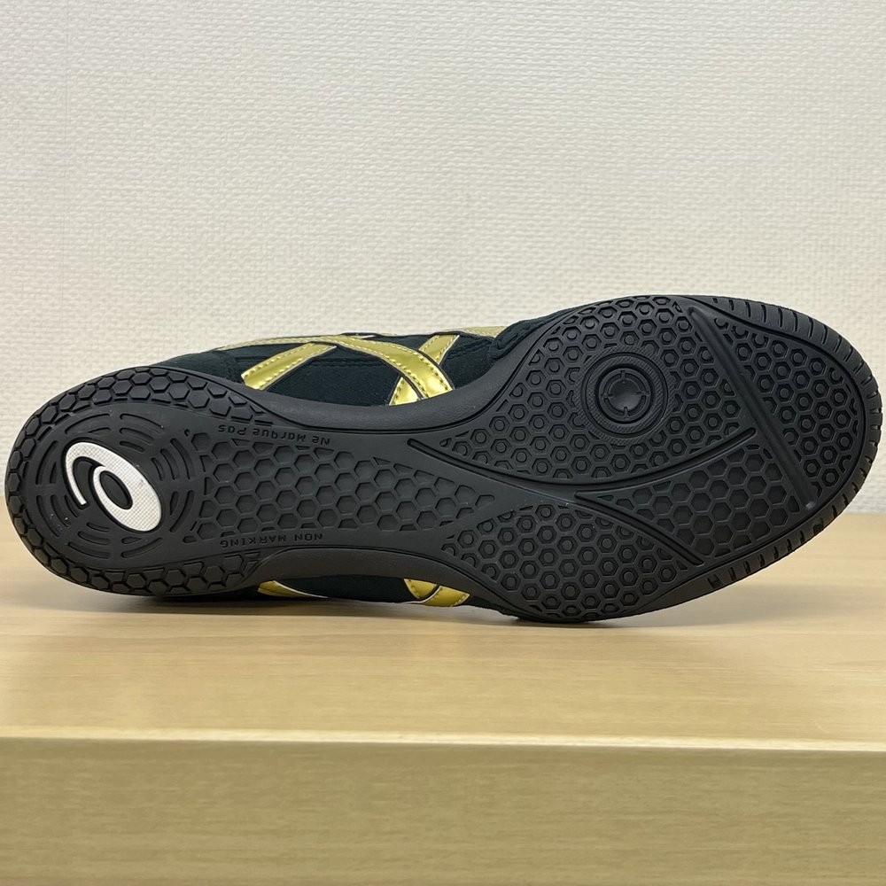 ASICS wrestling shoes 1083A001 Black x Gold x Black A504 US 11.5/28.5cm