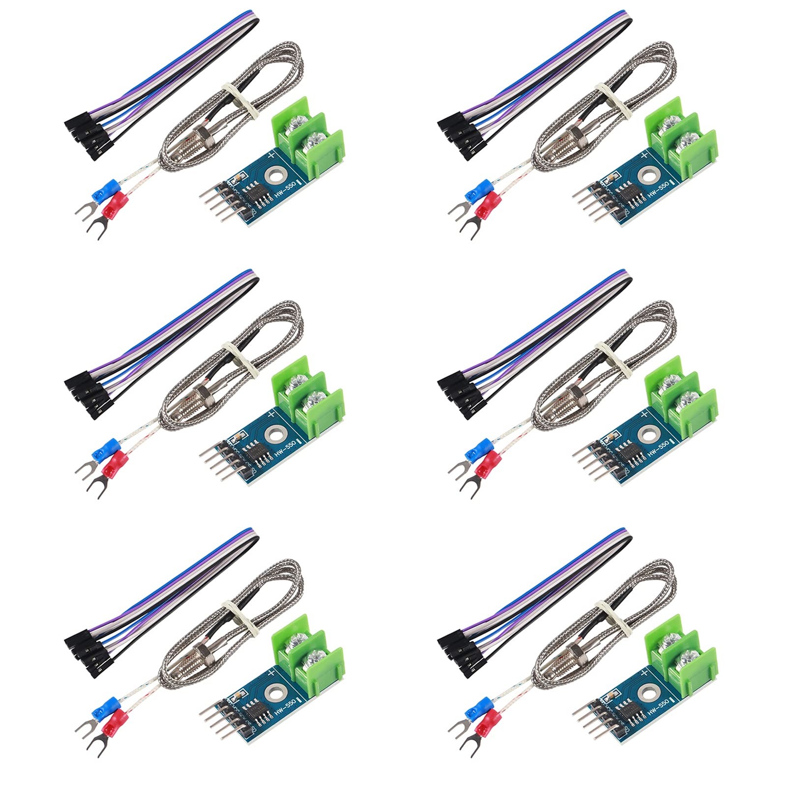 ACEIRMC DC 3-5V MAX6675 Module + K Type Thermocouple Temperature Sensor Therm...