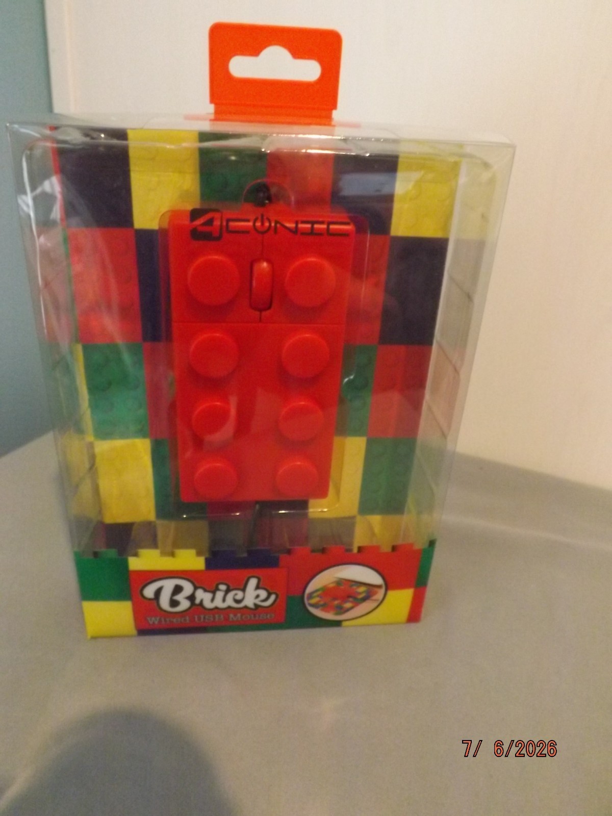Building Block Shaped Wired USB Mouse NEW