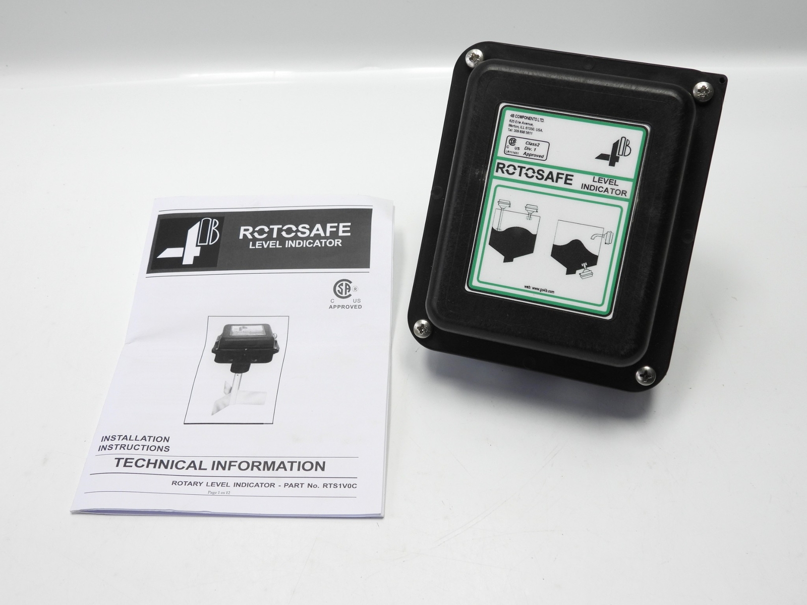 Rotosafe Level Indicator RTS1V0C 4B Components