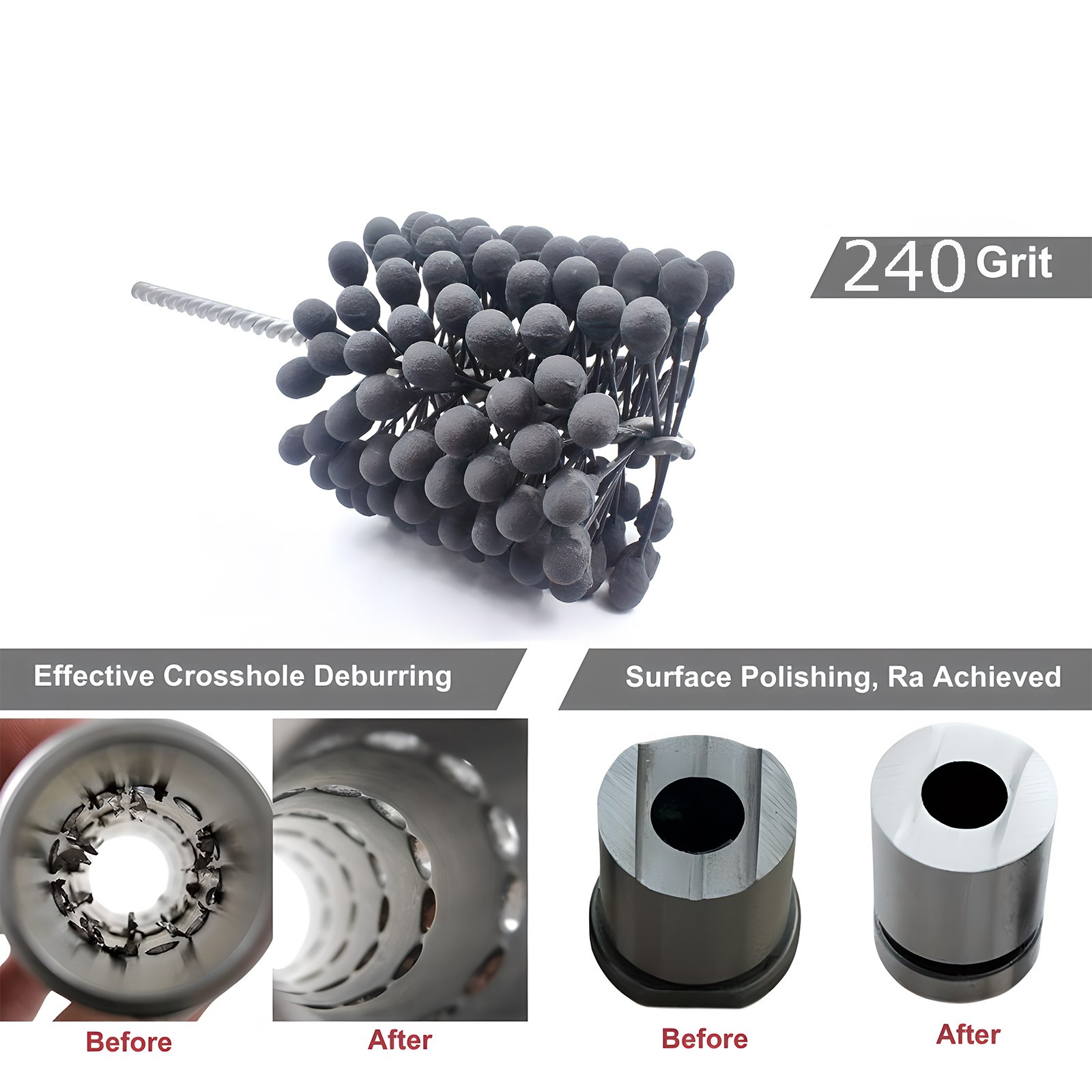3-1/2" Engine Cylinder Hone Polish Ball 240 grit 83mm to 89mm bore