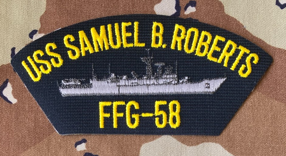 US Navy Ship Cap Patch USS Samuel B. Roberts USN Naval Guided Missile Frigate
